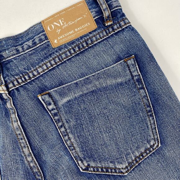 One X Teaspoon Awesome Baggies Jeans Destroyed Cobain Cropped Boyfriend 27 NWT - Picture 5 of 11